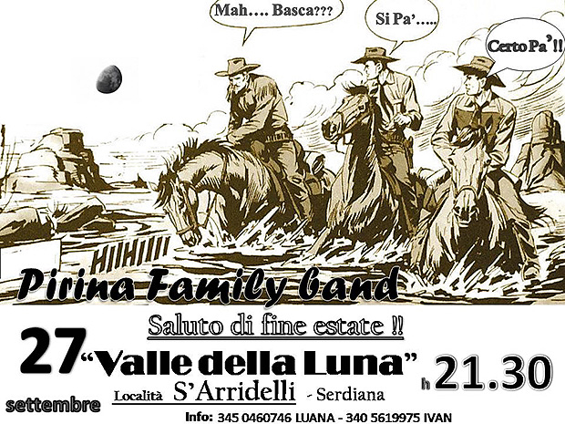 Pirina Family Band alla Valle della Luna - Serdiana