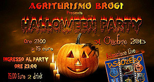 Locandina del Party di Halloween all'Agriturismo Santu Marcialis Brogi - Soleminis- 31 Ottobre 2013 - ParteollaClick