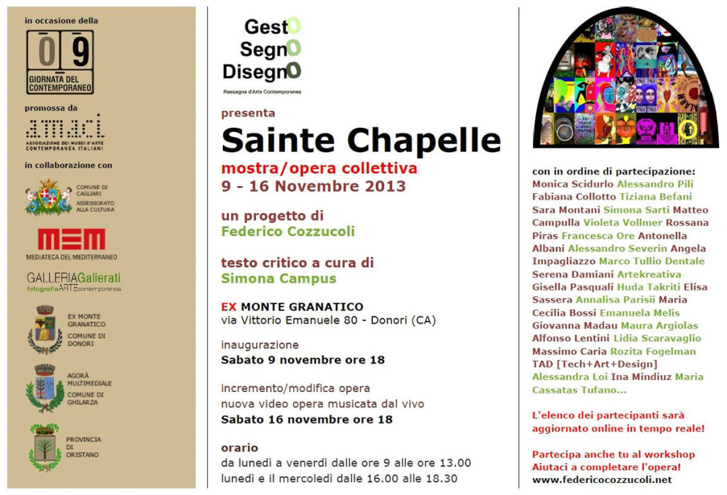 Sainte Chapelle - Donori, Ex montegranatico - Dal 9 al 16 Novembre 2013 - ParteollaClick