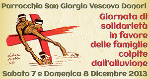 Locandina Bancarella della solidarietà e Sa Castangia Arrostia - Donori - 7 e 8 Dicembre 2013 - ParteollaClick
