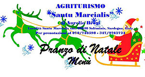 Locandina Menù Pranzo di Natale 2013 - Agriturismo Santu Marcialis - Soleminis - ParteollaClick