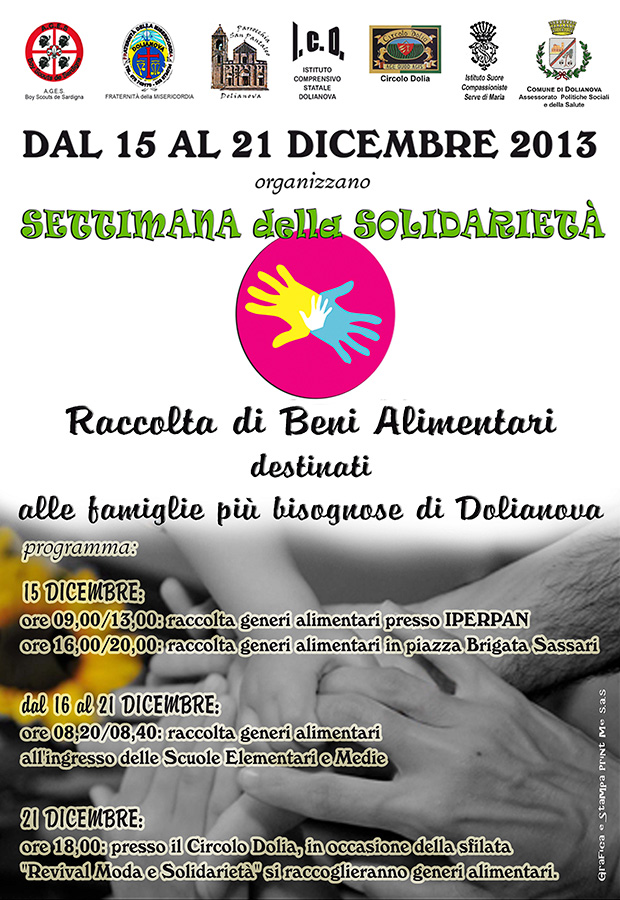 Settimana della Solidarietà - Dolianova - Dal 15 al 21 Dicembre 2013 - ParteollaClick