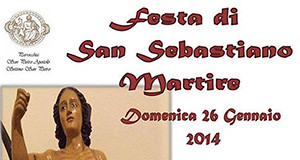 locandina per la Festa di San Sebastiano Martire 2014 - Settimo San Pietro - 26 Gennaio 2014 - ParteollaClick