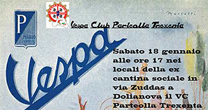 Locandina Inaugurazione nuova sede Vespa Club Parteolla Trexenta - Dolianova - 19 Gennaio 2014 - ParteollaClick