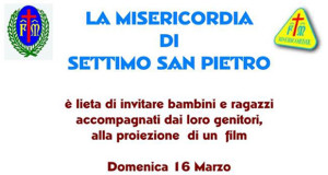 Locandina per il Cinema sociale all'oratorio - Settimo San Pietro - 16 Marzo 2014 - ParteollaClick