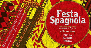 Locandina per la Festa Spagnola al Rossotiepolo Cafè - Serdiana - 11 Aprile 2014 - ParteollaClick