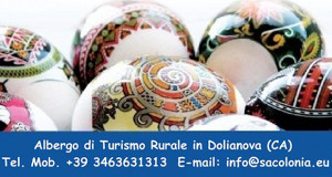 Uova Pasaquli con indirizzo Sa Colonia Turismo Rurale per la Pasqua e Pasquetta 2014 a Sa Colonia Turismo Rurale - Dolianova - Domenica 20 e Lunedì 21 Aprile 2014 - ParteollaClick