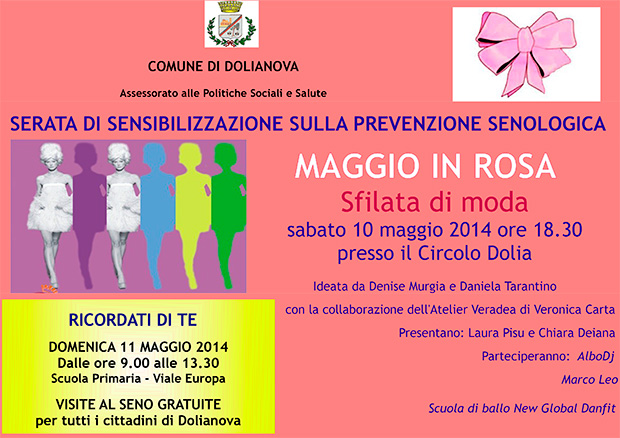 Sfilata di Moda al Circolo Dolia in occasione del Maggio in Rosa - Dolianova - 10 Maggio 2014 - ParteollaClick