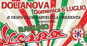 Locandina per il Primo Raduno Vespa Club Parteolla Trexenta - Dolianova - 6 Luglio 2014 - ParteollaClick