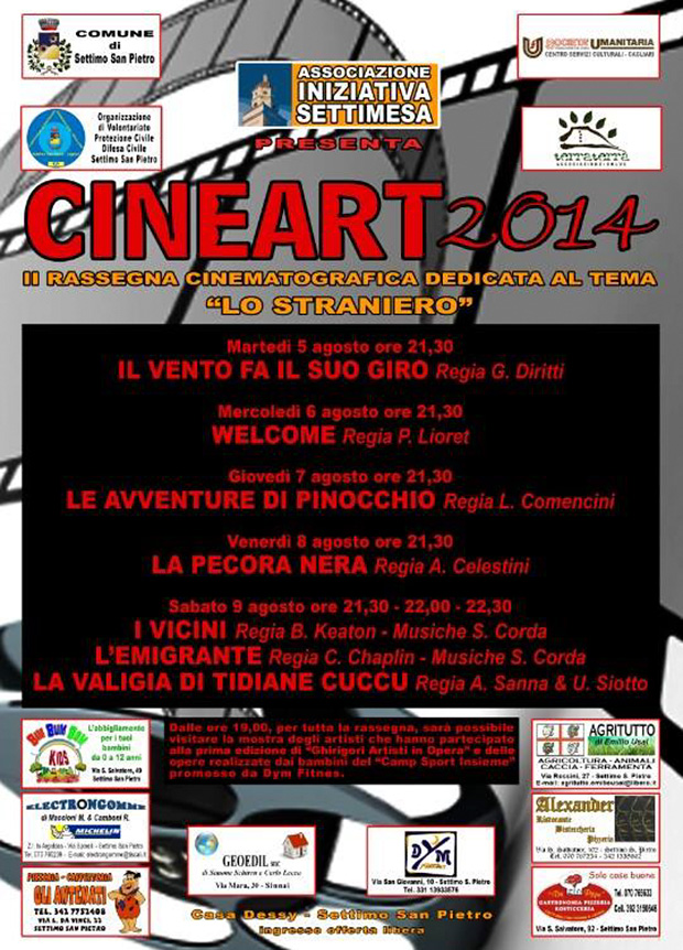 Cineart 2014 - Settimo San Pietro- Dal 5 al 9 Agosto 2014 - ParteollaClick