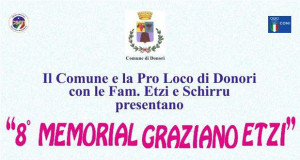 Locandina dell'8° Memorial Graziano Etzi - Donori - 6 Settembre 2014 - ParteollaClick