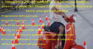 Locandina Gara di abilità in Vespa - Dolianova - 28 Settembre 2014 - ParteollaClick