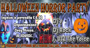 Locandina Halloween Horror Party 2014 nel Parco di Sa Defentza - Donori - 31 Ottobre 2014 - ParteollaClick