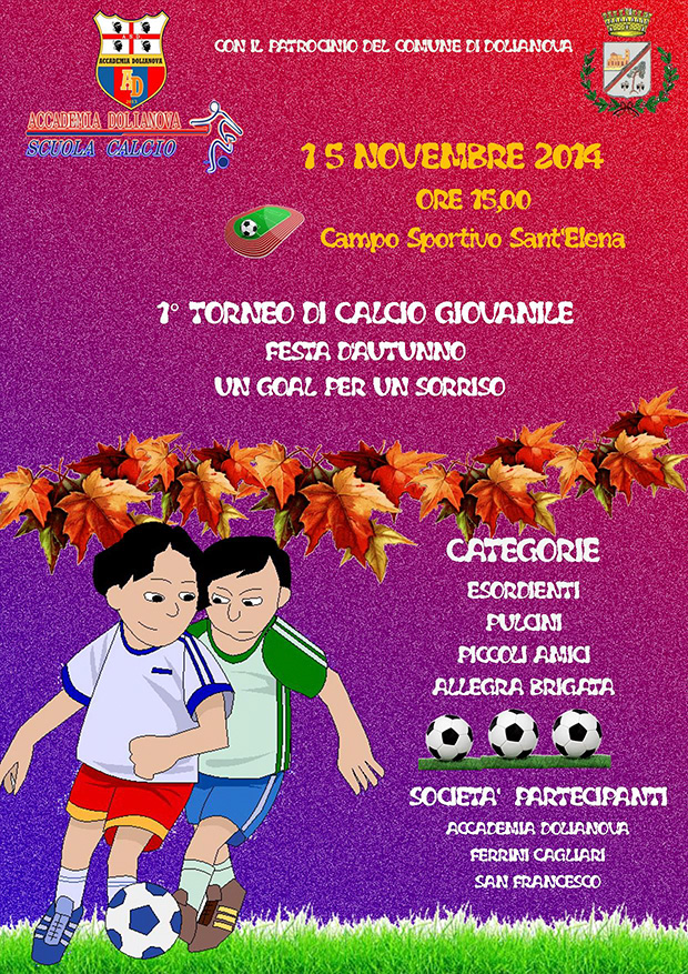 1° Torneo di Calcio Giovanile, Un Goal per un Sorriso - Dolianova - Sabato 15 Novembre 2014 - ParteollaClick