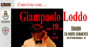 Locandina dello Spettacolo Convivio con... di Giampaolo Loddo - Donori, Ex Montegranatico - 19 Dicembre 2014 - ParteollaClick