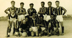 Foto Antica di una squadra di calcio di Settimo San Pietro
