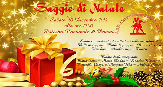 Locandina Saggio di Natale 2014 Scuola di Ballo Mambo Dance 2000 e Fitness - Donori- 20 Dicembre 2014 - ParteolalClick