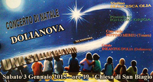 Locandine della Sesta edizione del Concerto Una Stella per Tutti - Dolianova - 3 Gennaio 2015 - ParteolalClick