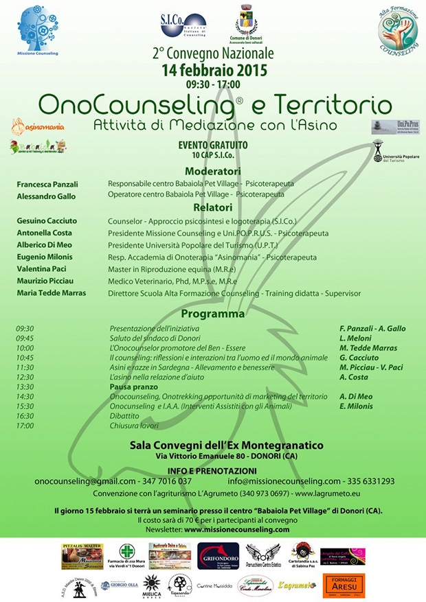 2° Convegno Nazionale e seminario di OnoCounseling - Donori - 14 e 15 Febbraio 2015 - PartreollaClick