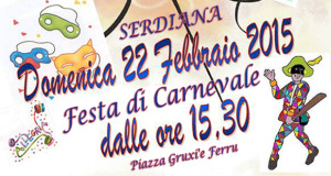 Locandina Festa di Carnevale 2015 - Serdiana - 22 Febbraio 2015 - Parteollaclick