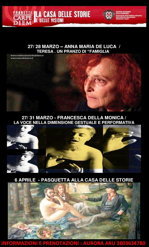 3 Appuntamenti alla Casa Delle Storie - Soleminis - Dal 27 al 31 Marzo e Lunedì 6 Aprile 2015 - ParteollaClick