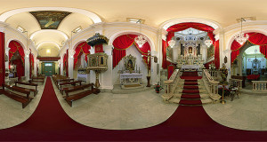 Foto Equirettangolare per il Virtual Tour nella Chiesa e Cripta di Sant'Efisio a Cagliari
