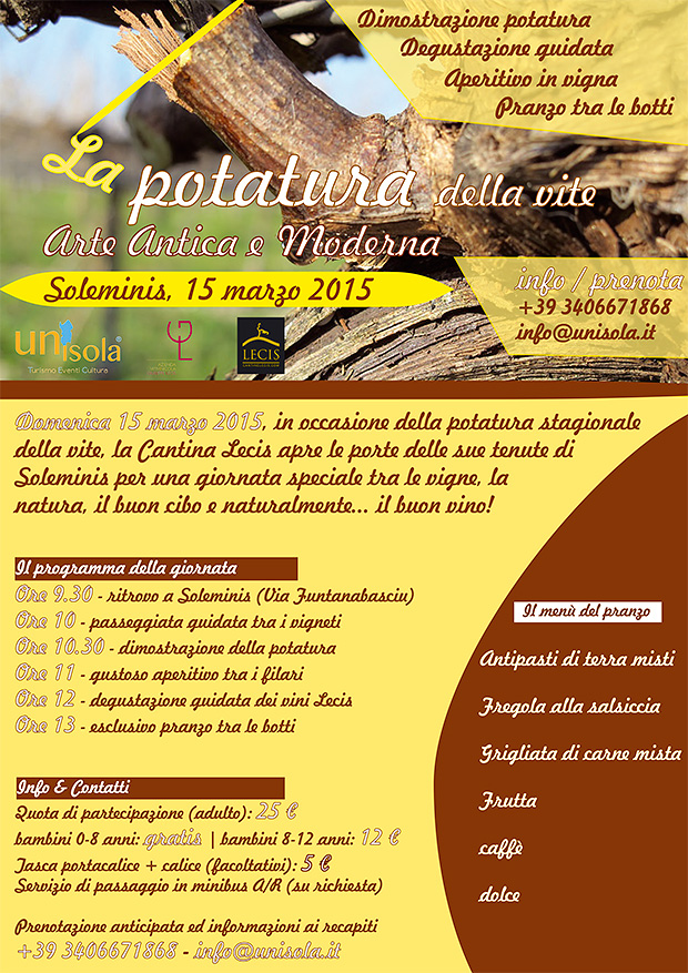 La Potatura della Vite tra le vigne di Giuseppe Lecis - Soleminis - 15 Marzo 2015 - ParteollaClick