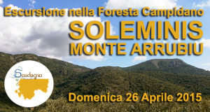 Locandina Escursione nella Foresta Campidano di Monte Arrubiu - Soleminis - 26 Aprile 2015 - ParteollaClick