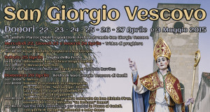 Locandina Festeggiamenti in onore di San Giorgio Vescovo 2015 - Donori - 22, 23, 24, 25, 26, 27 Aprile e 3 Maggio 2015 - ParteollaClick