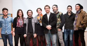 Foto di gruppo del cast alla Presentazione Film Lì Oltre l’Orizzonte - 11 Aprile 2015 - Dolianova - ParteollaClick