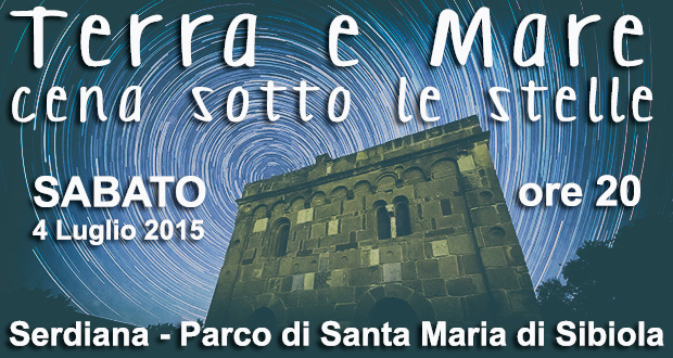 Locandina Terra e Mare al Parco di Santa Maria di Sibiola - Serdiana - 4 Luglio 2015 - ParteollaClick
