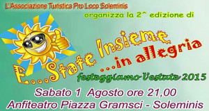 Banner 2ª edizione di E...State insieme...in allegria, festeggiamo l'estate 2015 - Soleminis - 1 Agosto 2015 - ParteolalClick