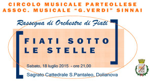 Locandina Fiati Sotto le Stelle 2015 - Dolianova, Sagrato della Cattedrale di San Pantaleo - 18 Luglio 2015 - ParteollaClick