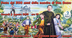 Banner Festa dei 200 Anni della nascita di Don Bosco - Donori - 6 Agosto 2015 - ParteolalClick
