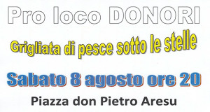 Banner Grigliata di Pesce Sotto le Stelle 2015 - Donori - Sabato 8 Agosto 2015 - ParteollaClick