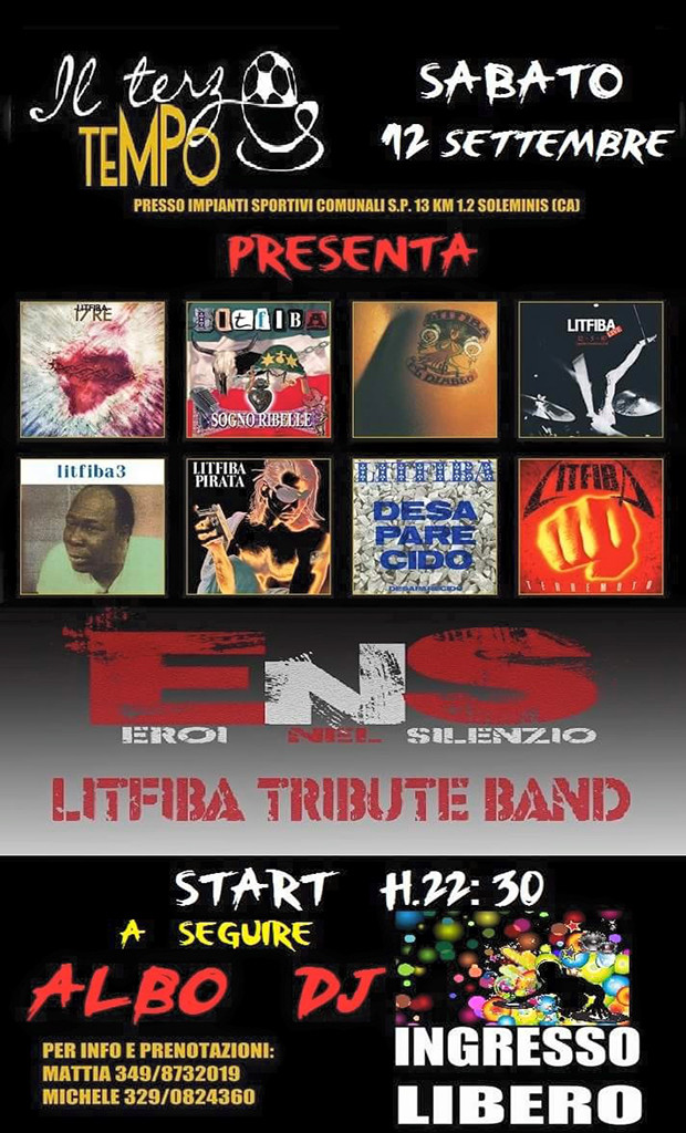 ENS Litfiba Tribute Band presso Il Terzo Tempo agli impianti sportivi comunali - Soleminis - 12 Settembre 2015 - ParteollaClick