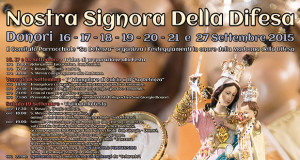 Banner Festa di Nostra Signora della Difesa 2015 - Donori - 16, 17, 18, 19, 20, 21 e 27 Settembre 2015 - ParteollaClick