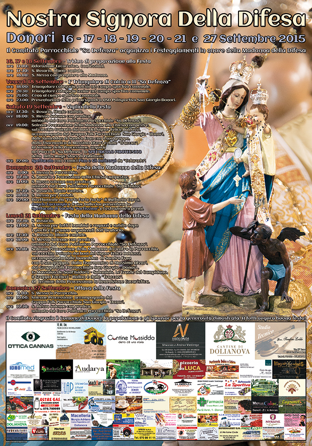 Festa di Nostra Signora della Difesa 2015 - Donori - 16, 17, 18, 19, 20, 21 e 27 Settembre 2015 - ParteollaClick