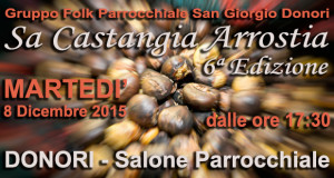 Banner 6ª Edizione Sa Castangia Arrostia - Donori, Salone Parrocchiale - 8 Dicembre 2015 ParteollaClick