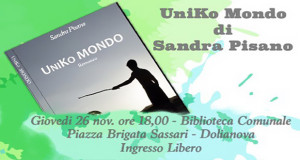 Banner Presentazione del libro UniKo mondo di e con Sandra Pisano - Dolianova - 26 Novembre 2015 - ParteollaClick