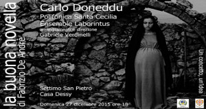 Banner Concerto Musicale La Buona Novella di Fabrizio de Andrè a Casa Dessy - Settimo San Pietro - 27 Dicembre 2015 - ParteollaClick