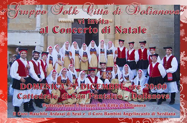 Concerto di Natale 2015 - Dolianova - 27 Dicembre 2015 ore 20 - Gruppo Folk Città di Dolianova - ParteollaClick