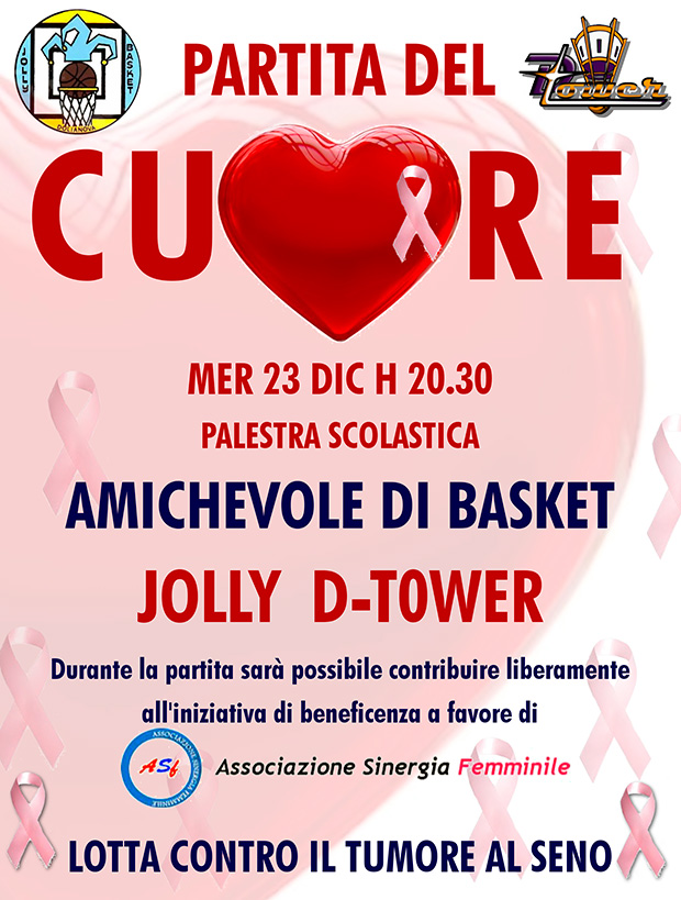 Partita del Cuore Jolly vs D-Tower amichevole di basket contro il tumore al seno - Dolianova - 23 Dicembre 2015 - ParteollaClick