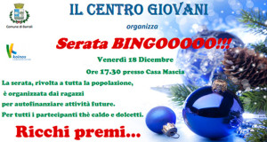 Banner Serata Bingo Natale 2015 a Casa Mascia - Barrali - Venerdì 18 Dicembre 2015 - ParteollaClick