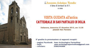 Banner Visita guidata all'antica Cattdrale di San Pantaleo - Domenica 27 Dicembre 2015 - ParteollaClick