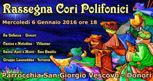 Banner Rassegna Cori Polifonici 2016 - Chiesa di San Giorgio Vescovo, Donori - 6 Gennaio 2016 - ParteollaClick