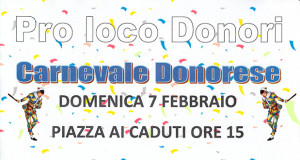 Banner Carnevale Donorese 2016 - Donori - 7 Febbraio 2016 ore 15 - ParteollaClick