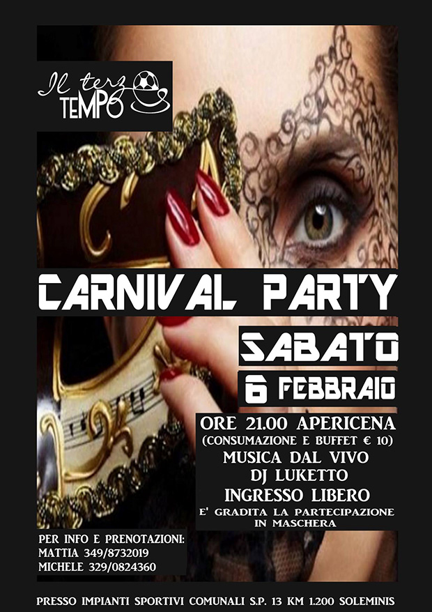 Carnival Party 2016 presso Il Terzo Tempo - Soleminis - 6 Febbraio 2016 - ParteollaClick