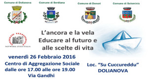 Banner Incontro con Lorenzo Braina L'ancora e la vela - Dolianova - 26 Febbraio 2016 - ParteollaClick