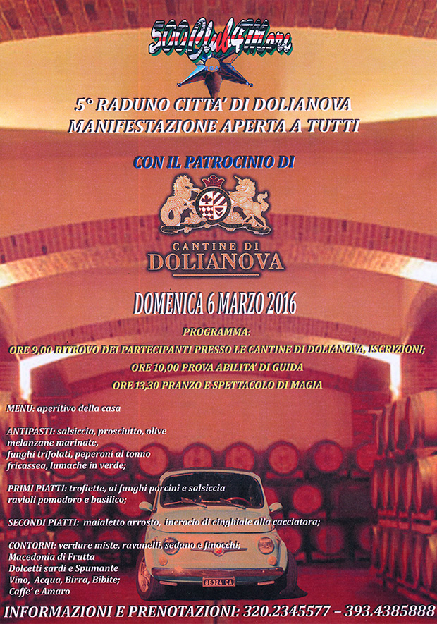 5° Raduno Città di Dolianova Fiat 500 - Cantine di Dolianova - 6 Marzo 2016 - 500 club 4mori - ParteollaClick